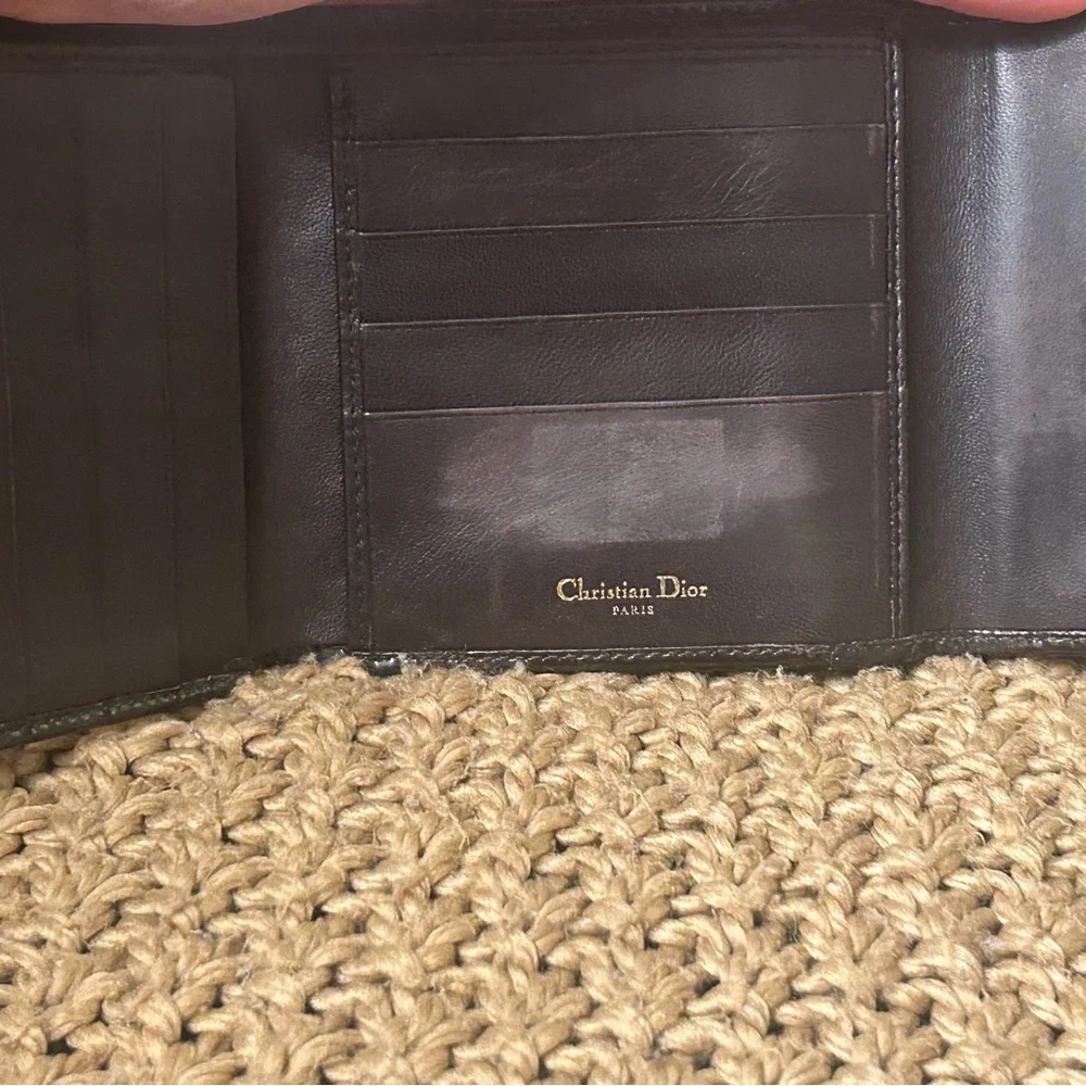 Dior Dark Brown Leather Wallet